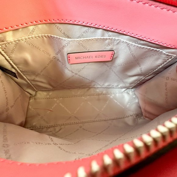 Michael Kors Sheila Small MINI Satchel Shoulder Crossbody Bag Tea Rose - Picture 12 of 15